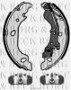 BORG & BECK BBS1078K Brake Shoe Set